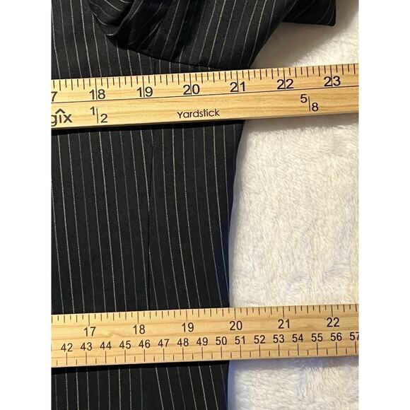 Ermenegildo Zegna 40R Black with Emerald Green Gray Dotted Stripe Blazer - Picture 13 of 16